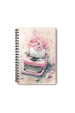 Pink Dreams Nostaljik Tasarım Tel Spiralli A5 Çizgisiz 4'lü Hatıra, Anı, Okul Defter Seti