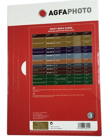 Özel Üretim Kırtasiye Sanat Tasarım Agfaphoto Fotoğraf Kağıdı 270Gr 20'li A4 Inkjet Kağıt Parlak
