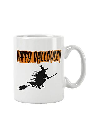 Halloween Cadı Baskılı Kupa Bardak