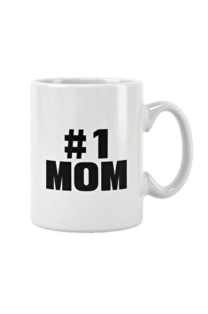 Number One Mom Anneler Günü Hediye Baskılı Kupa Bardak