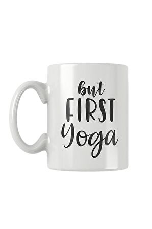 But First Yoga Baskılı Kupa Bardak