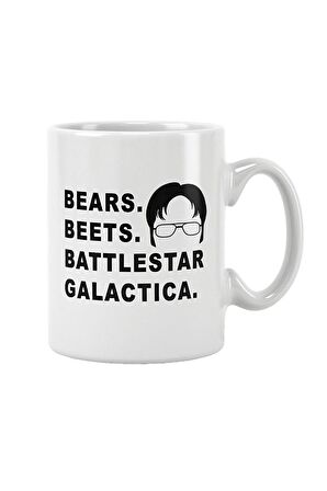 Bears Beets Battlestar Galactica Dwight Schrute The Office Baskılı Kupa Bardak