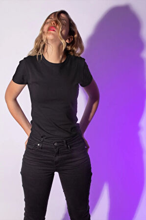 Exclusive Siyah Comfort Kadın T-Shirt