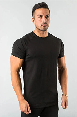 Basic Black: %100 Pamuklu Unisex T-Shirt