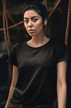 Daily Wear Siyah Oversize Unisex T-Shirt