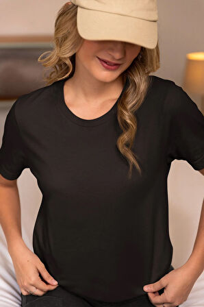 Unisex Basic Pamuklu Spectacular Siyah Comfort T-Shirt