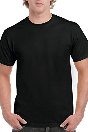 Everyday Comfort: %100 Pamuklu Siyah Basic T-Shirt