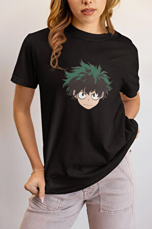 My Hero Academia Midoriya Izuki Baskılı Eğlenceli Hediyelik Unisex T-Shirt