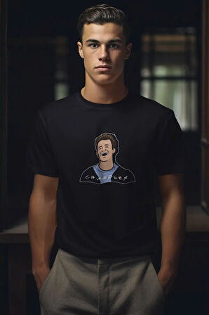 Friends Chandler Baskılı Sevgili, Eş, Özel Gün Hediye Unisex T-Shirt