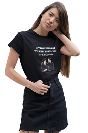 İntroverted But Willing To Discuss The Fleabag Temalı Unisex T-Shirt