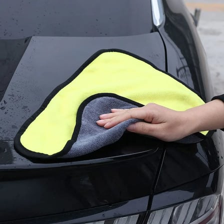 Özel Üretim Hassas Yüzey Deri Bakımı Cam Silme Yünlü Mikrofiber Araba Temizlik Bezi 50x70 cm