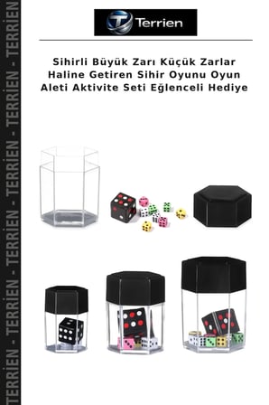 Sihirli Büyük Zarı Küçük Zarlar Haline Getiren Sihir Oyunu Oyun Aleti Aktivite Seti Eğlenceli Hediye
