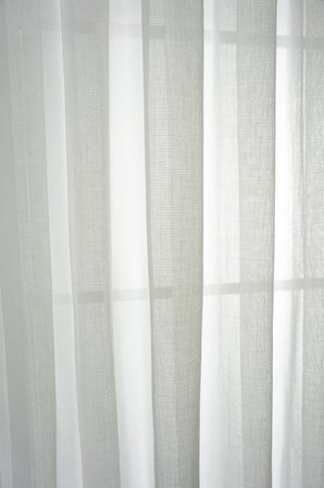 Natural Modern File Dokulu Keten Tül Perde PİLELİ Salon Oturma Odası Yatak Odası Çocuk Odası