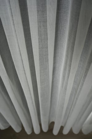 Natural Modern File Dokulu Keten Tül Perde PİLELİ Salon Oturma Odası Yatak Odası Çocuk Odası