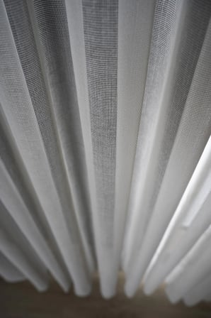 Natural Modern File Dokulu Keten Tül Perde PİLELİ Salon Oturma Odası Yatak Odası Çocuk Odası