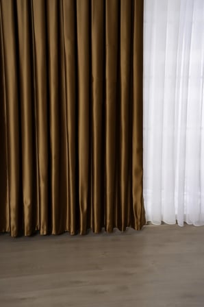 Premium Mikro Saten Blackout Fon Perde Salon Oturma Odası Yatak Odası Çocuk Odası