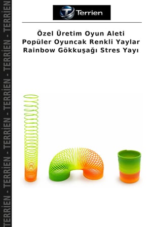 Özel Üretim Oyun Aleti Popüler Oyuncak Renkli Yaylar Rainbow Gökkuşağı Stres Yayı