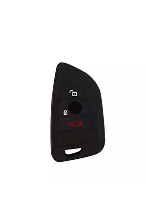 Bmw F15 G20 F48 F39 X5 X6 Uyumlu Üçgen Tip Silikon Anahtar Koruma Kılıfı Siyah Renk