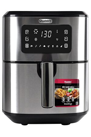 Queen 6.2 lt Yağsız Airfryer Gri