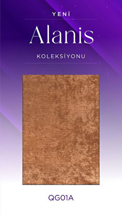 Alanis QG01A Bakır Pamuk Akrilik Yumuşak Silinebilir Modern Kilim Halı