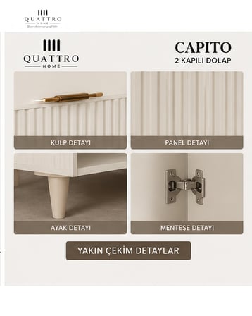 CAPITO 2 Lİ DOLAP