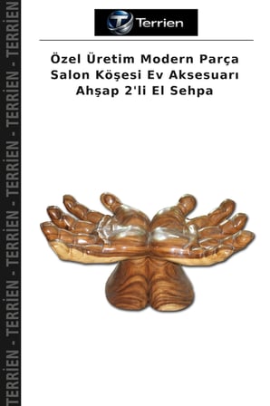 Özel Üretim Modern Parça Salon Köşesi Ev Aksesuarı Ahşap 2'li El Sehpa