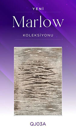 Royal Halı Marlow QJ03A Krem Kahve Akrilik Yumuşak Dokulu Otantik Modern Halı