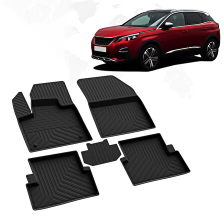 Peugeot 3008 Allure 4D Havuzlu Paspas 2016 ve Üzeri