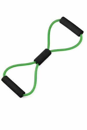 Premium Lastik Sağlık Günlük CEX-200 Ayak Göğüs Egzersiz Lastiği Yeşil Renk 5X8X1000 mm