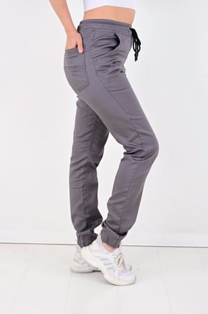 Bel Ve Paça Lastikli Kadın Pantolon-13000