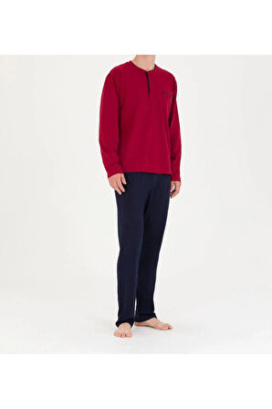 Pamuklu Pijama Takımı-Boxer-Atlet-Çorap 4'lü Kutulu Damat Çeyiz Seti Q2.U.0O.K0K.A0P.C