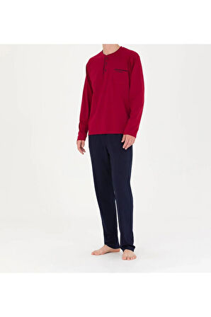 Pamuklu Pijama Takımı-Boxer-Atlet-Çorap 4'lü Kutulu Damat Çeyiz Seti Q2.U.0O.K0K.A0P.C