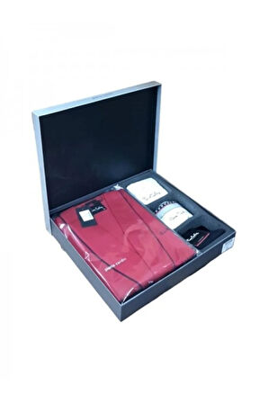 Erkek Robdöşambır-Pijama Takımı-Boxer-Atlet-Çorap 6'lı Kutulu Damat Çeyiz Seti Q2.U.0O.K2.K.A0.P.C