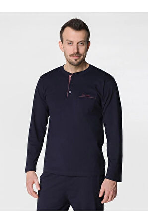 %100 Pamuklu Penye Kutulu Erkek Çeyiz Pijama Takımı Q5.U.4O.K5.K.A4.P.C