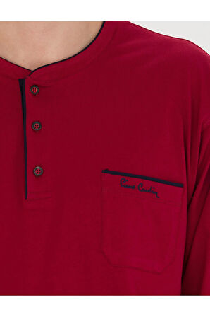 Pamuklu Uzun Kol Pijama Takımı-Beyaz Boxer&Atlet-Siyah Çorap 4'lü Damat Çeyiz Seti Q3U1O1K1.K1.A