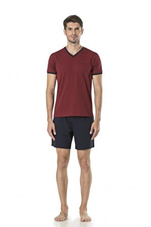 %100 Pamuklu Pijama Takımı & Triko Robdöşambırlı 5'li Kutulu Damat Çeyiz Seti Q6.K6.K0.6