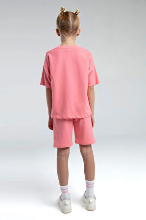 Kız Çocuk İki İplik %100 Pamuklu Bermuda Takım