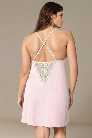 Kadın Pudra Penye Gelin 6'lı Çeyiz Seti Sabahlık & Gecelik & Pijama Şortlu Takım Q9U6O2K0KKA