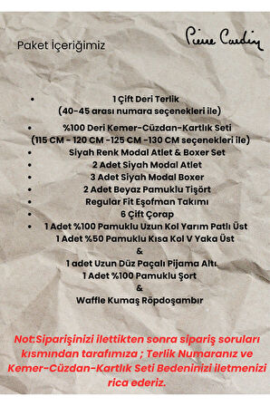 Erkek Yeni Sezon Lisanslı Kutulu Siyah 26'lı Damat Çeyiz Seti QP6S7K5E1ITKE.26L