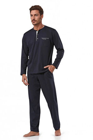 %100 Pamuklu Lacivert Robdöşambırlı Kutulu Damat Çeyiz Seti (1 Çift Çorap Hediyeli) 6PQI6EKR7RKE1.6L