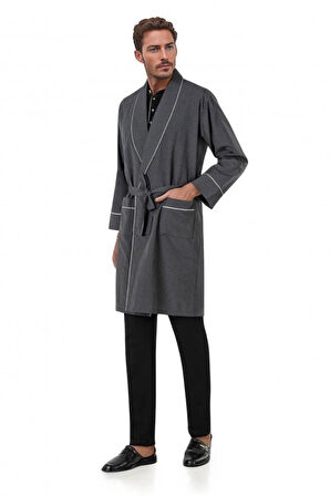 %100 Pamuklu Siyah Robdöşambırlı Kutulu Damat Çeyiz Seti (1 Çift Çorap Hediyeli) 6PQI6EKR7RKE1.6L