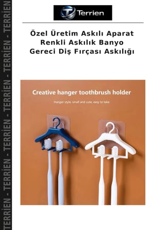 Özel Üretim Askılı Aparat Renkli Askılık Banyo Gereci Diş Fırçası Askılığı