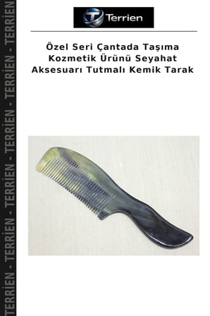 Özel Seri Çantada Taşıma Kozmetik Ürünü Seyahat Aksesuarı Tutmalı Kemik Tarak
