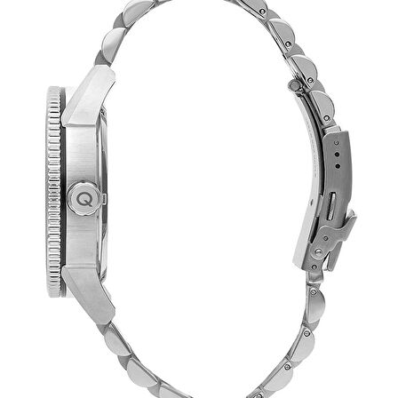 Quantum QMG1024.350 Otomatik Erkek Kol Saati | 46MM, Safir Cam, Siyah Kadran, Çelik Bilezik