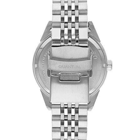 Quantum QMG1024.350 Otomatik Erkek Kol Saati | 46MM, Safir Cam, Siyah Kadran, Çelik Bilezik
