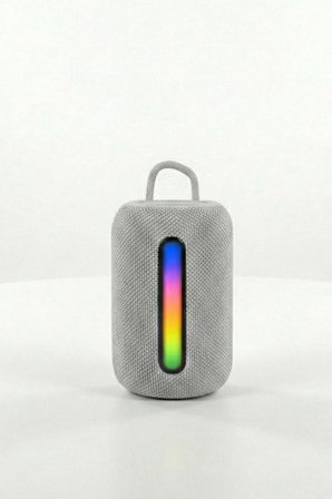 Kablosuz Bluetooth Hoparlör RGB Işıklı Taşınabilir Oval Mini Speaker Pc Hoparlör Güçlü Bass