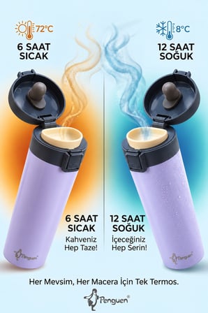 500 ml Kahve Termosu Çay Termosu Filtreli Termos Bardak SUS304 Çelik Sızdırmaz BPA Free