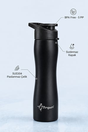 750 ml Sporcu Su Matarası Çelik Suluk SUS304 Paslanmaz Çelik Sızdırmaz Spor Kapaklı BPA Free