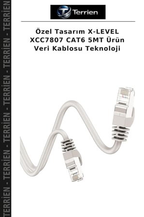 Özel Tasarım X-LEVEL XCC7807 CAT6 5MT Ürün Veri Kablosu Teknoloji