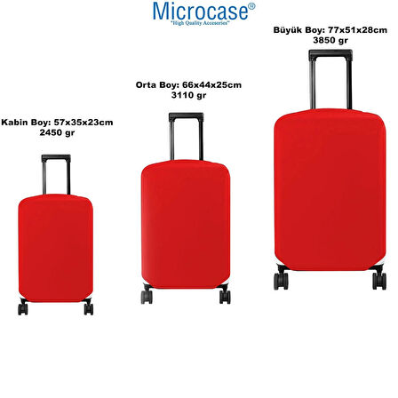 Microcase Bavul Valiz Çanta Kılıfı Likralı Esnek S Boy 57x35x23CM AL4273 Siyah